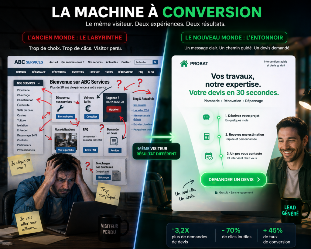 Exemple d'une landing page structure qui convertit tpe pour augmenter ses ventes en 2026.