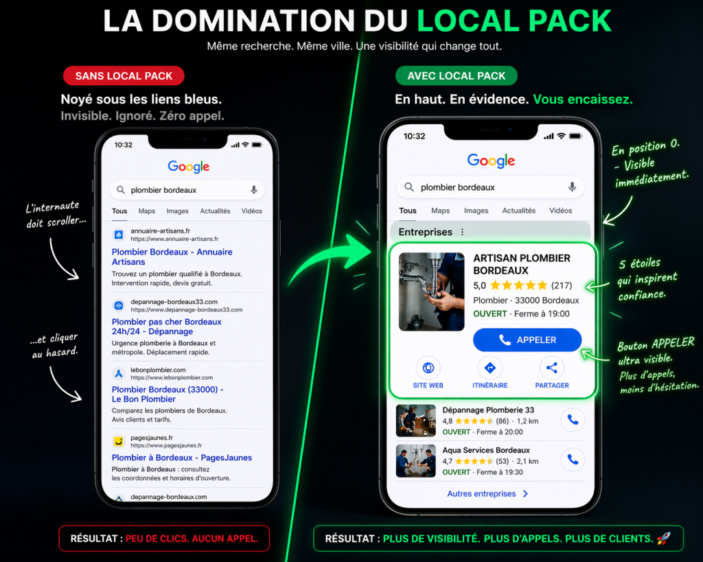 Le résultat visé par notre google business profile guide tpe locale pour atteindre le top 3 en 2026.