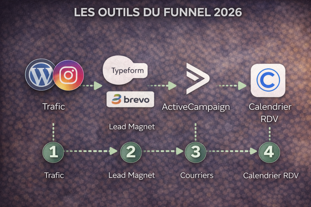 Le stack technique pour réussir une automatisation lead magnet email rdv en 2026.