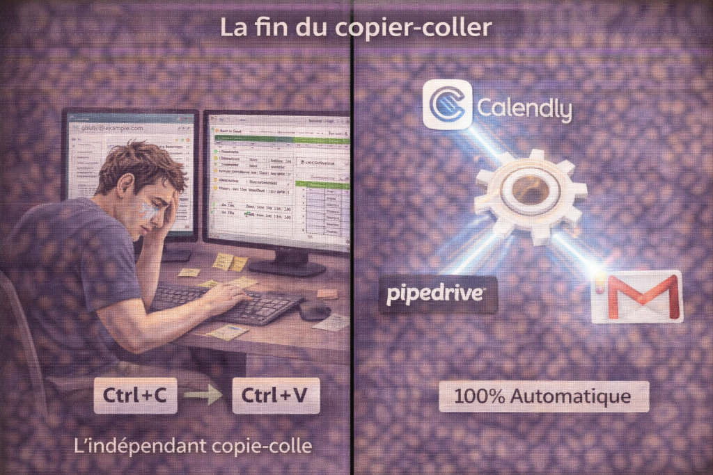 Différence entre le travail manuel et les automatisations crm sans coder pour les TPE en 2026.