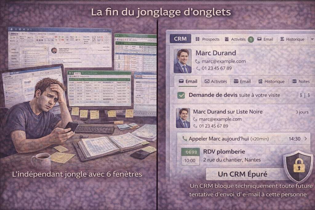 L'avantage centralisateur d'un crm synchroniser email calendrier pour les TPE en 2026.