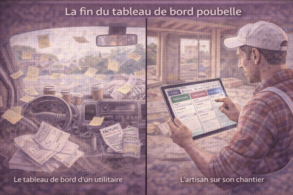 Le passage du papier au crm artisan de demande au devis pour structurer son entreprise du bâtiment en 2026.