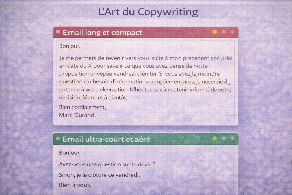 La différence de copywriting pour obtenir des relances qui convertissent cadence en B2B.