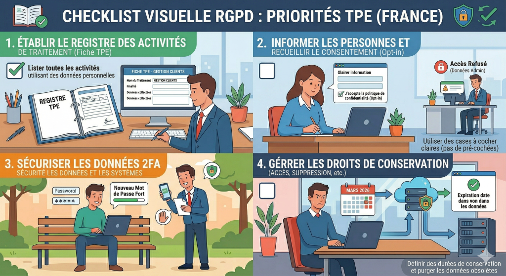 checklist rgpd tpe fichier clients crm