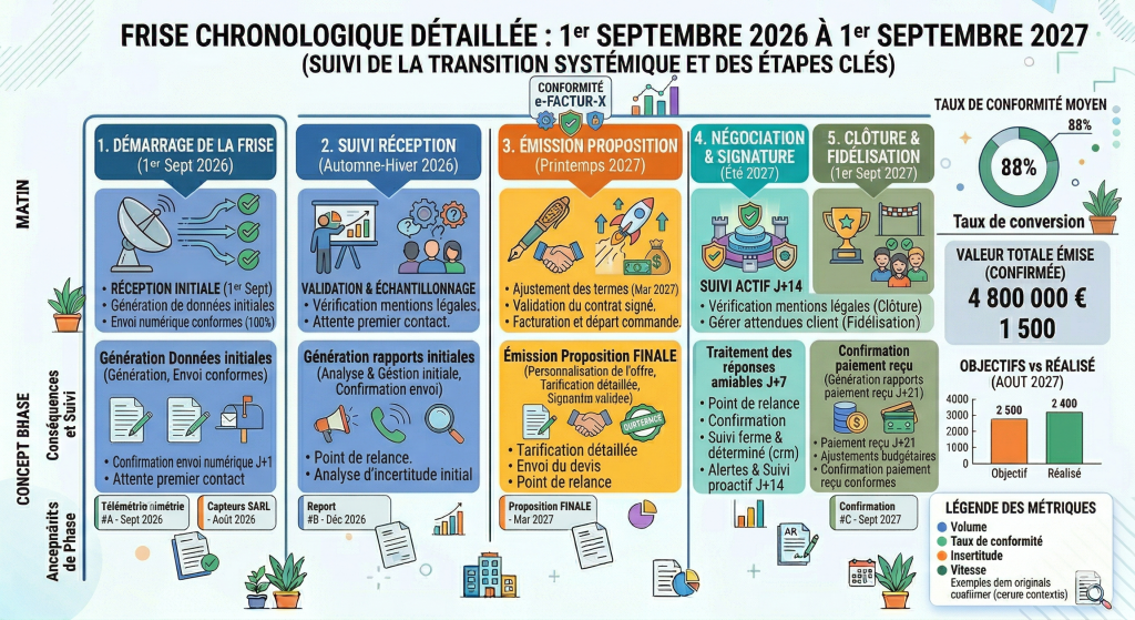 facturation electronique 2026 calendrier tpe