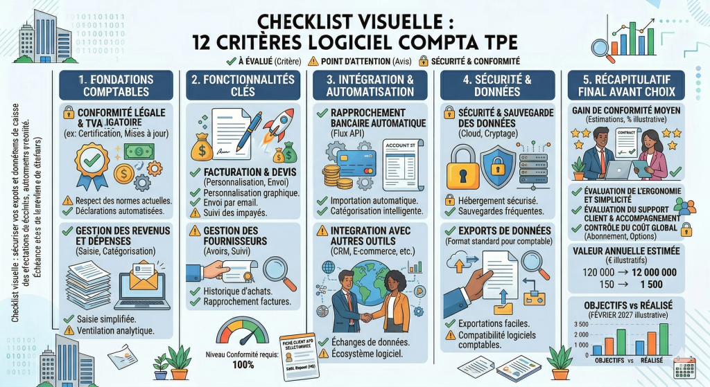 logiciel compta tpe checklist 2026