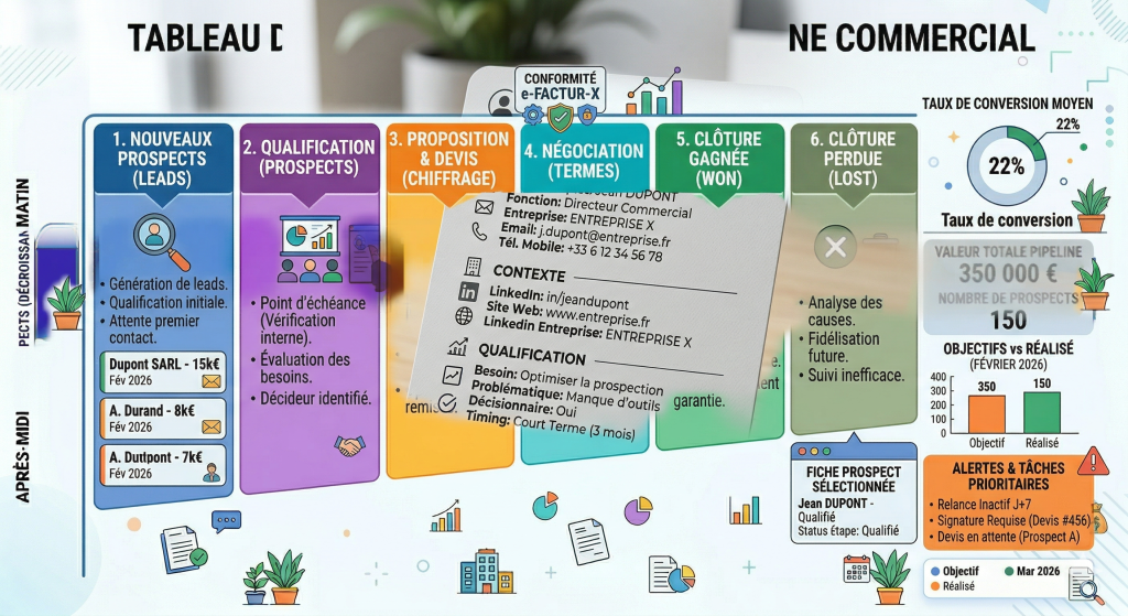 pipeline crm kpi simples tpe