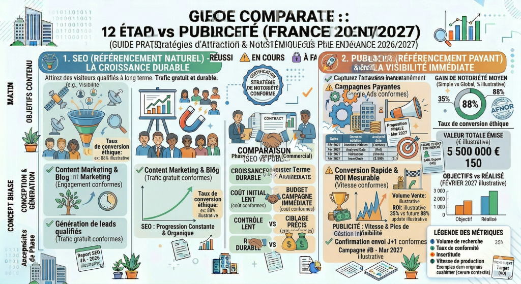 Comparaison entre référencement naturel SEO et publicité payante pour une TPE