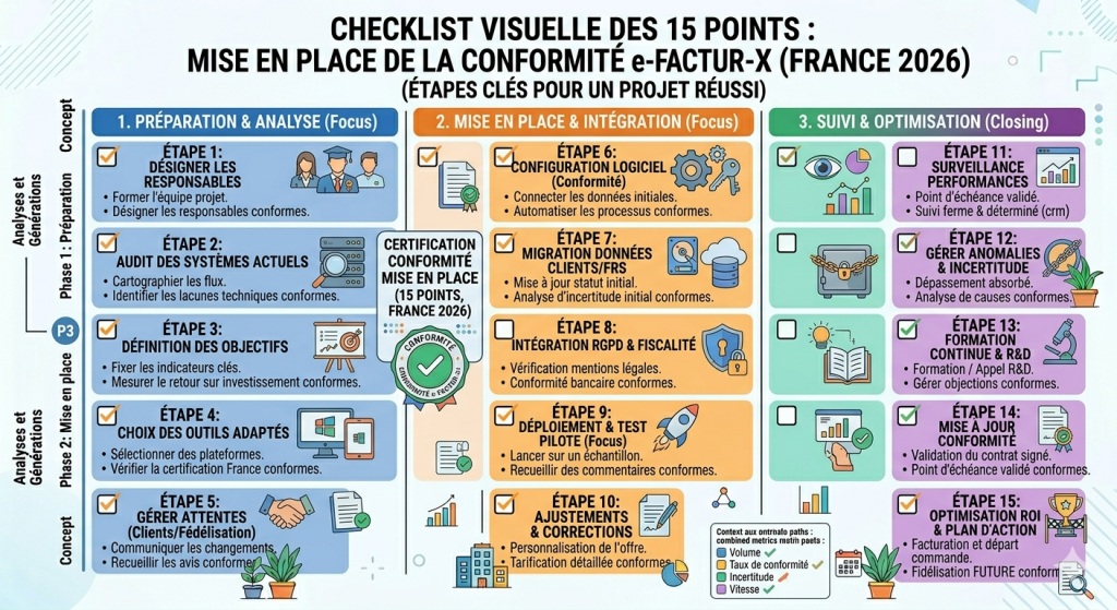facturation electronique 2026 checklist 15 points tpe