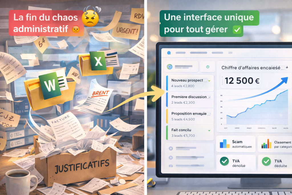 Comparatif entre gestion séparée et un logiciel crm facturation tout en un pour TPE en 2026.